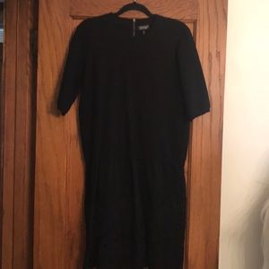 Topshop sweater dress with lace